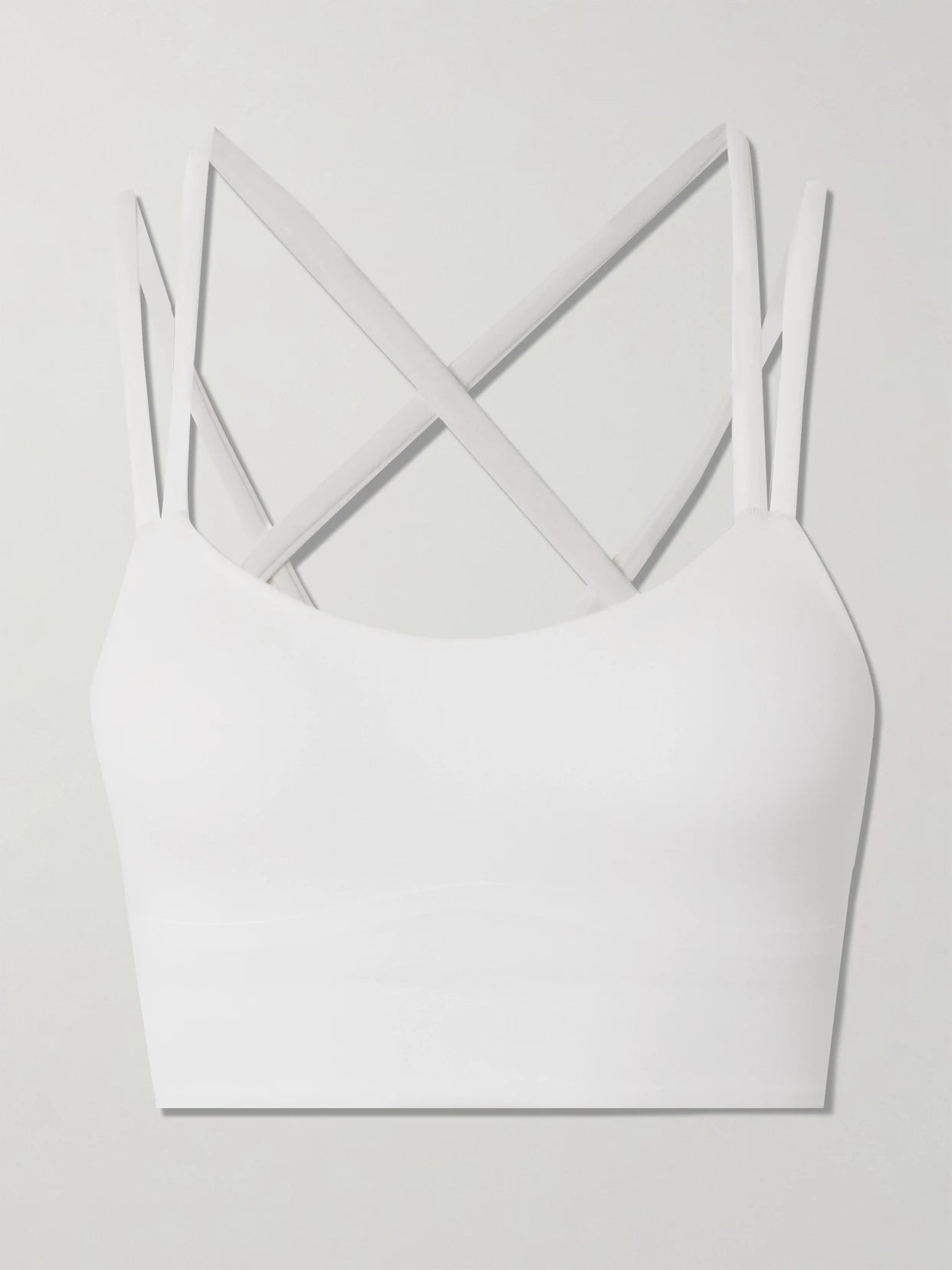 Image of Activewear. Product name - Like A Cloud Stretch Sports Bra, B-c in White colour by brand - lululemon