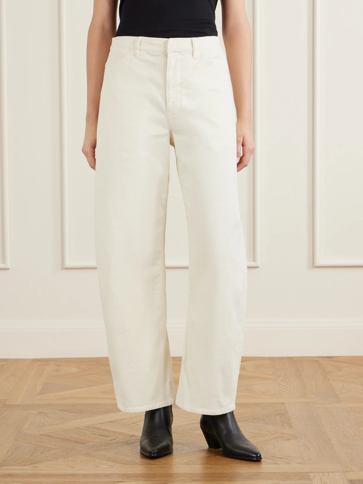 Nili Lotan Tribeca Cotton-blend Tapered Pants