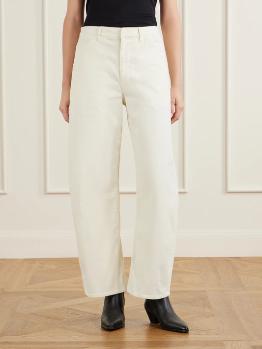Nili Lotan Tribeca Cotton-blend Tapered Pants