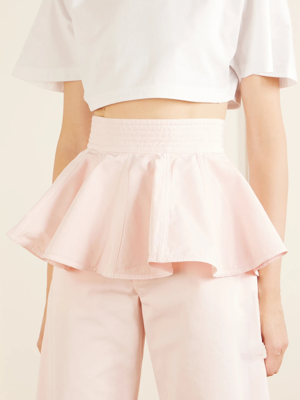 Denim Peplum Belt