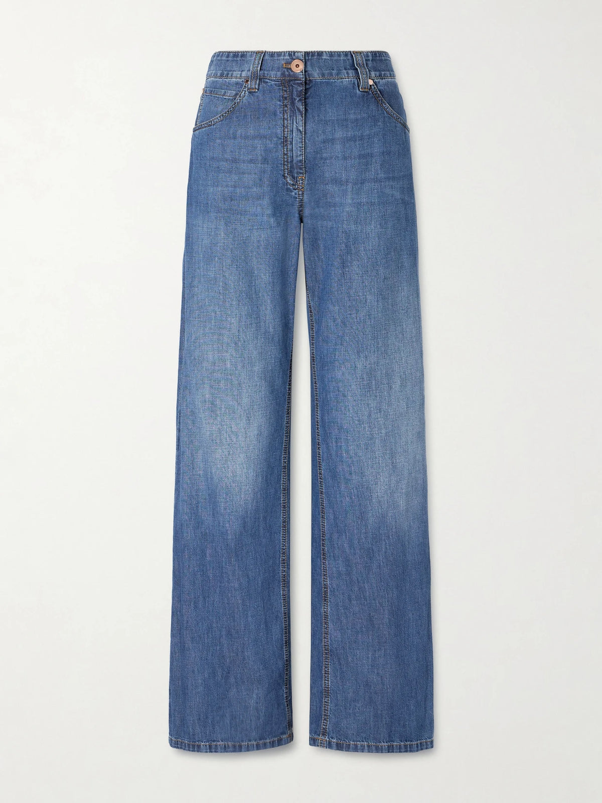 Brunello Cucinelli Mid-rise Wide-leg Jeans