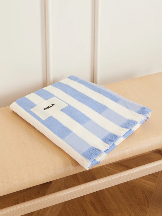 Moro Striped Organic Cotton-terry Beach Towel