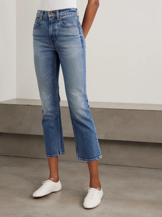 The Kenickie Mid-rise Straight-leg Jeans