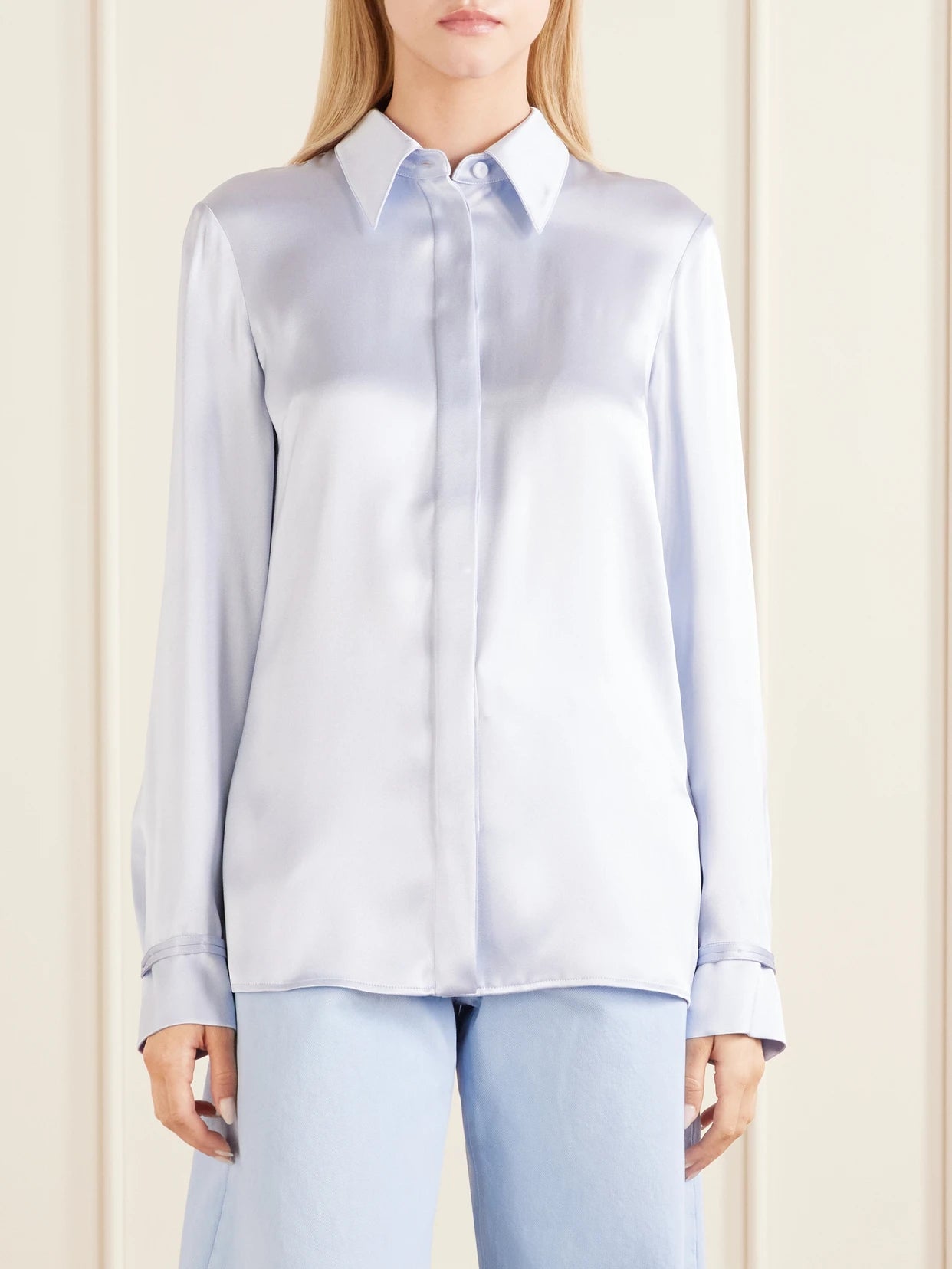 Cruz Silk-satin Shirt
