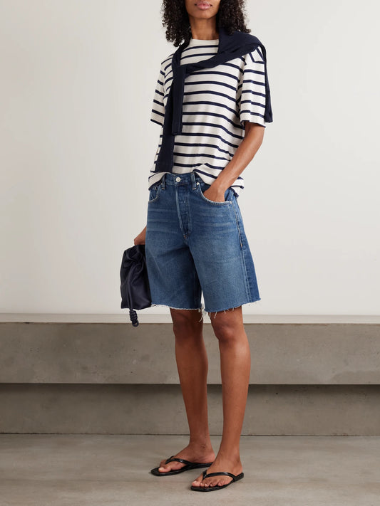 Ayla Frayed Denim Shorts