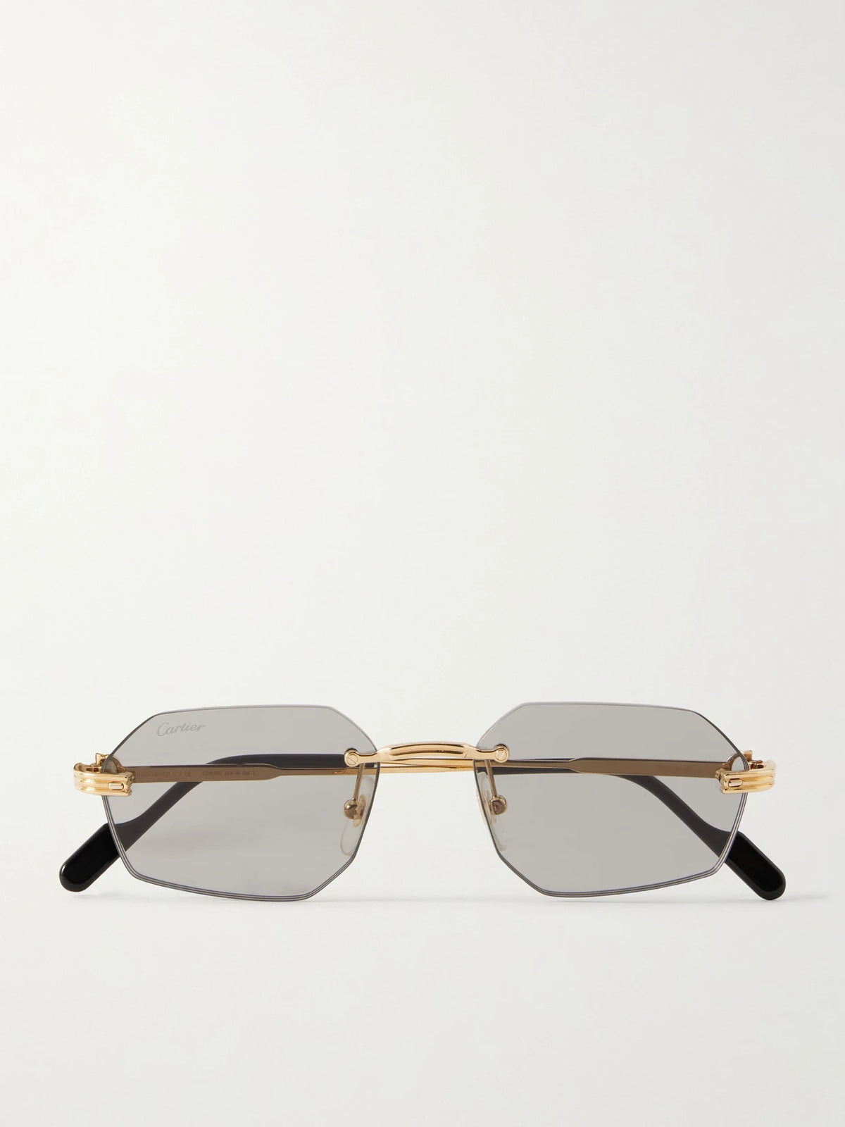 Eyewear Première De Cartier Round-frame Metal And Acetate Sunglasses