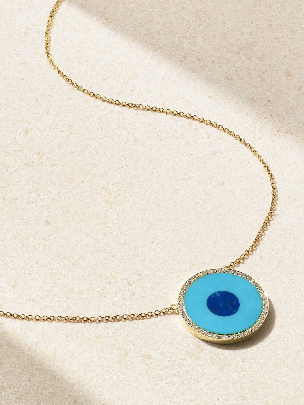 Evil Eye 18-karat Gold Multi-stone Necklace