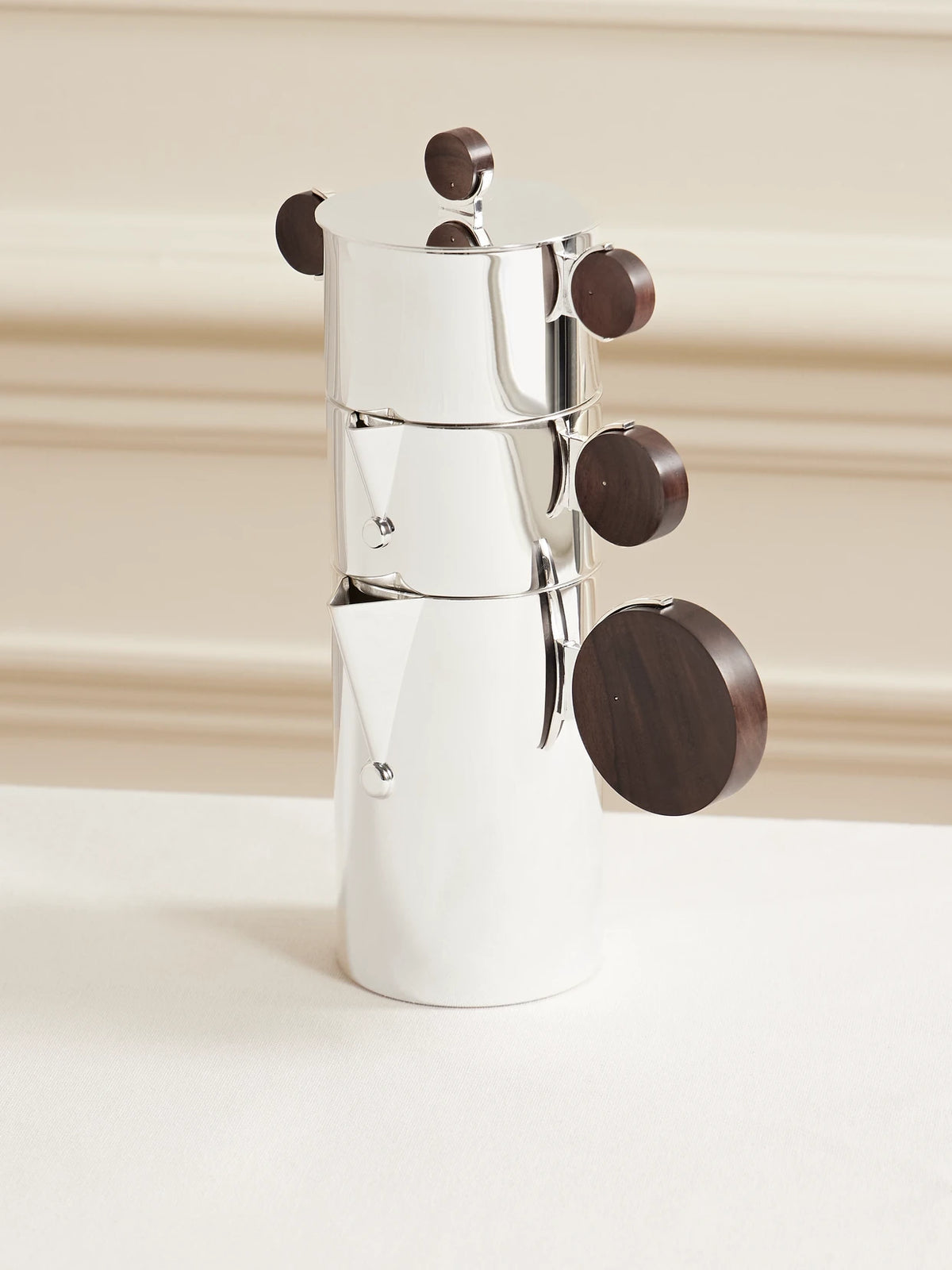 Gigogne Silver-plated And Wood Coffee Pot