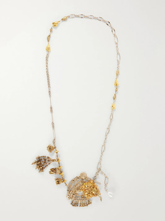 Dries Van Noten Embellished Gold-tone Necklace
