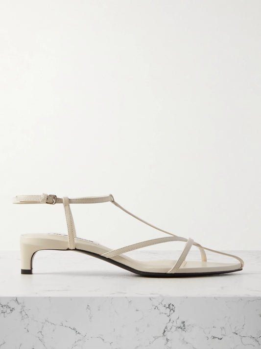 Jil Sander Leather Slingback Sandals