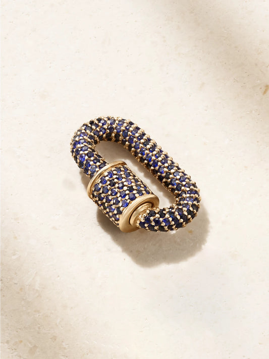 Allstone Chubby Babylock 14-karat Gold Sapphire Pendant