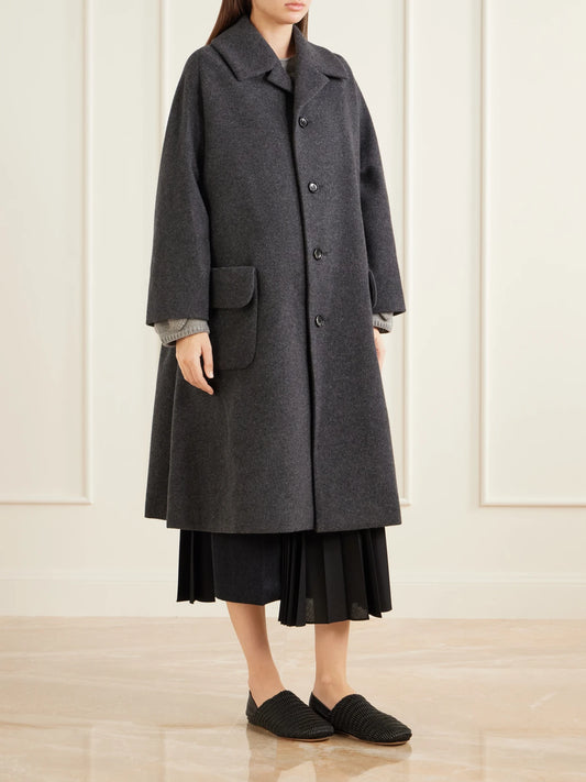 Comme des Garçons Comme des Garçons Wool-blend Airy Mosser Coat