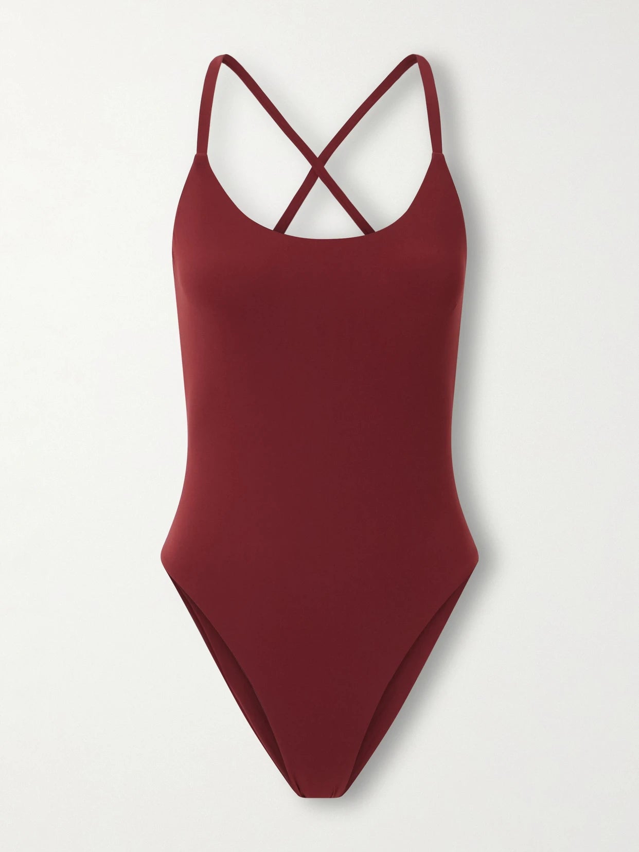 Image of Swimwear. Product name - Uno Swimsuit in Burgundy colour by brand - Lido