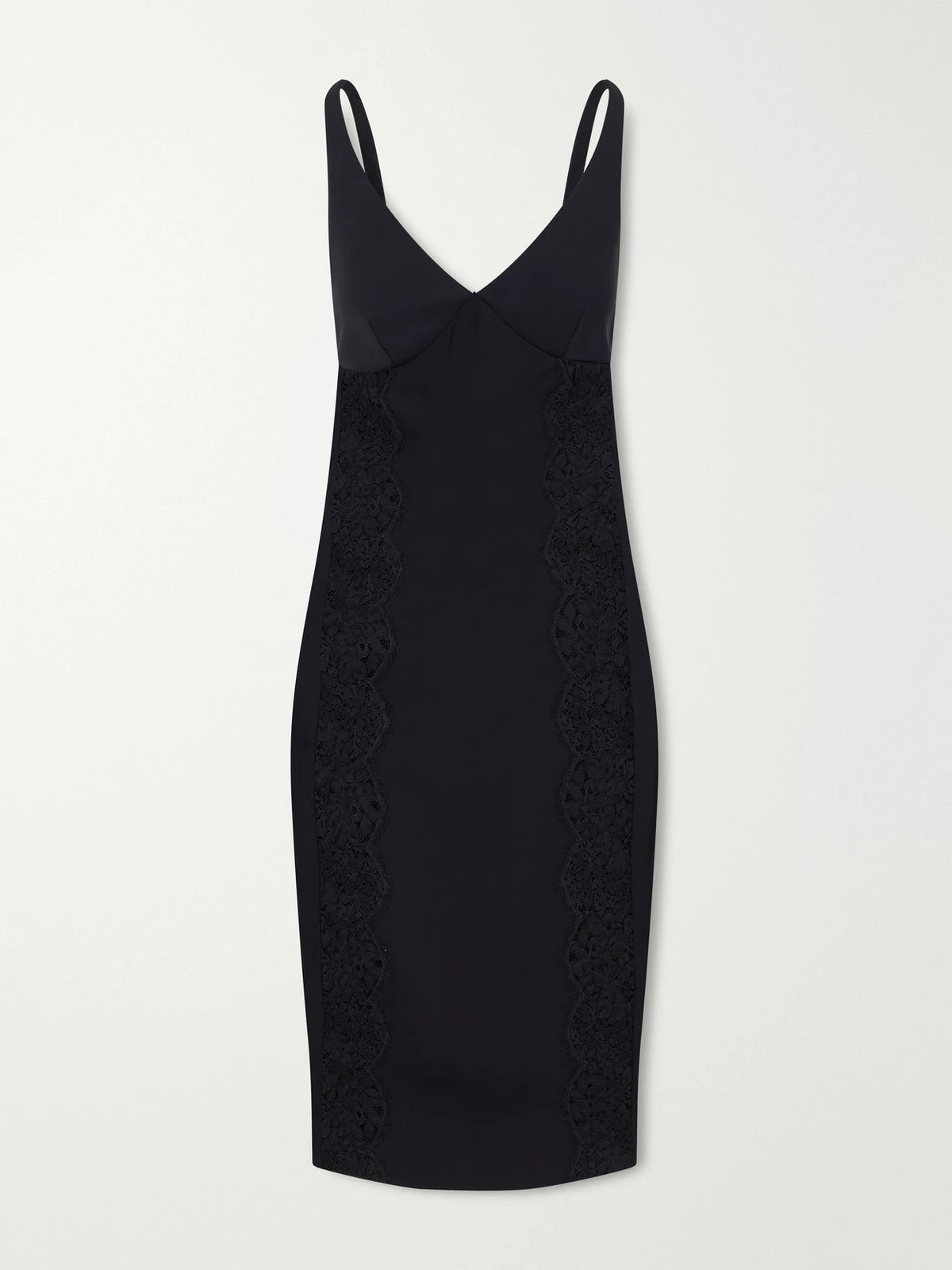 Stella McCartney Lace-trimmed Stretch-cady Mini Dress