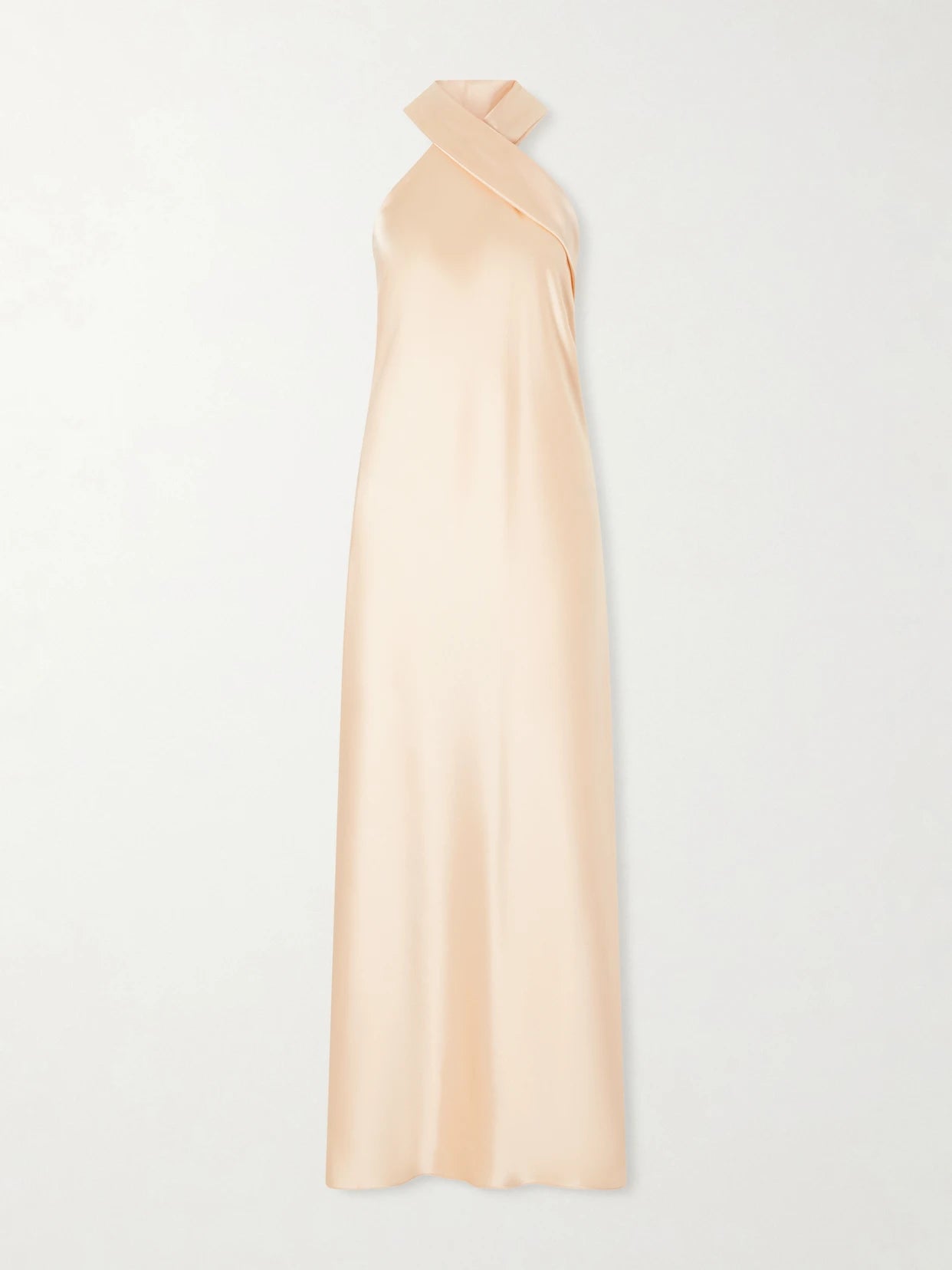 Pandora Satin Halterneck Midi Dress
