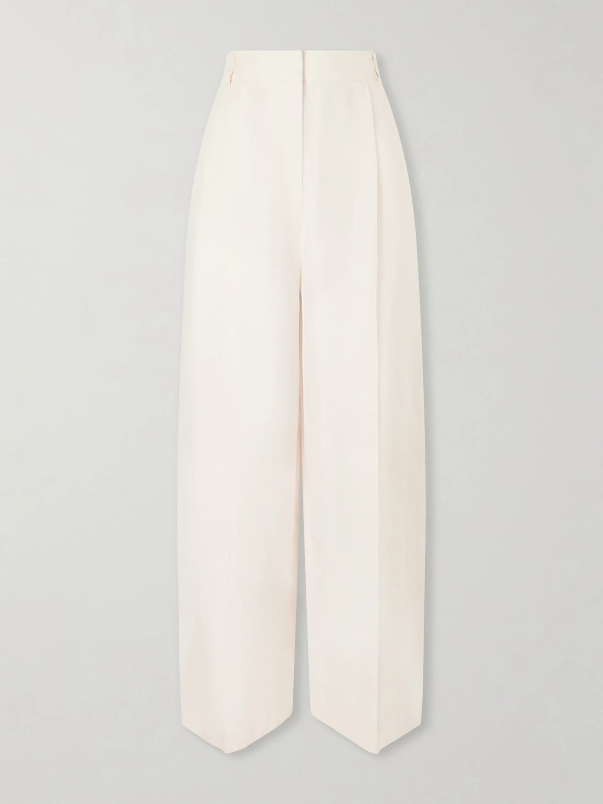 Lodger Linen And Wool-blend Wide-leg Pants