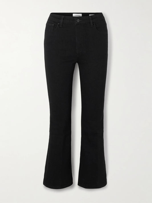 Reboot Crop Stretch High-rise Bootcut Jeans