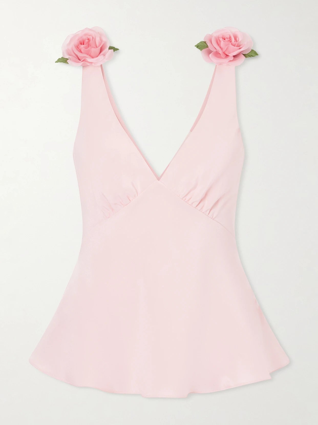 Embellished Silk-crepe Top