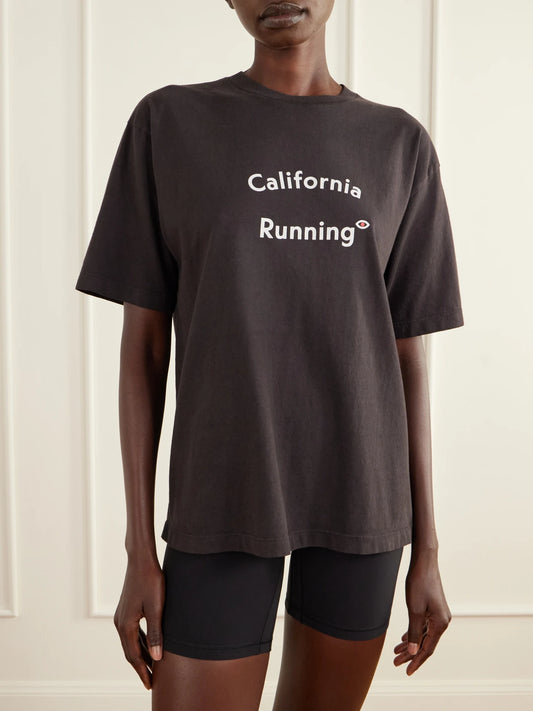 District Vision California Printed Cotton-jersey T-shirt
