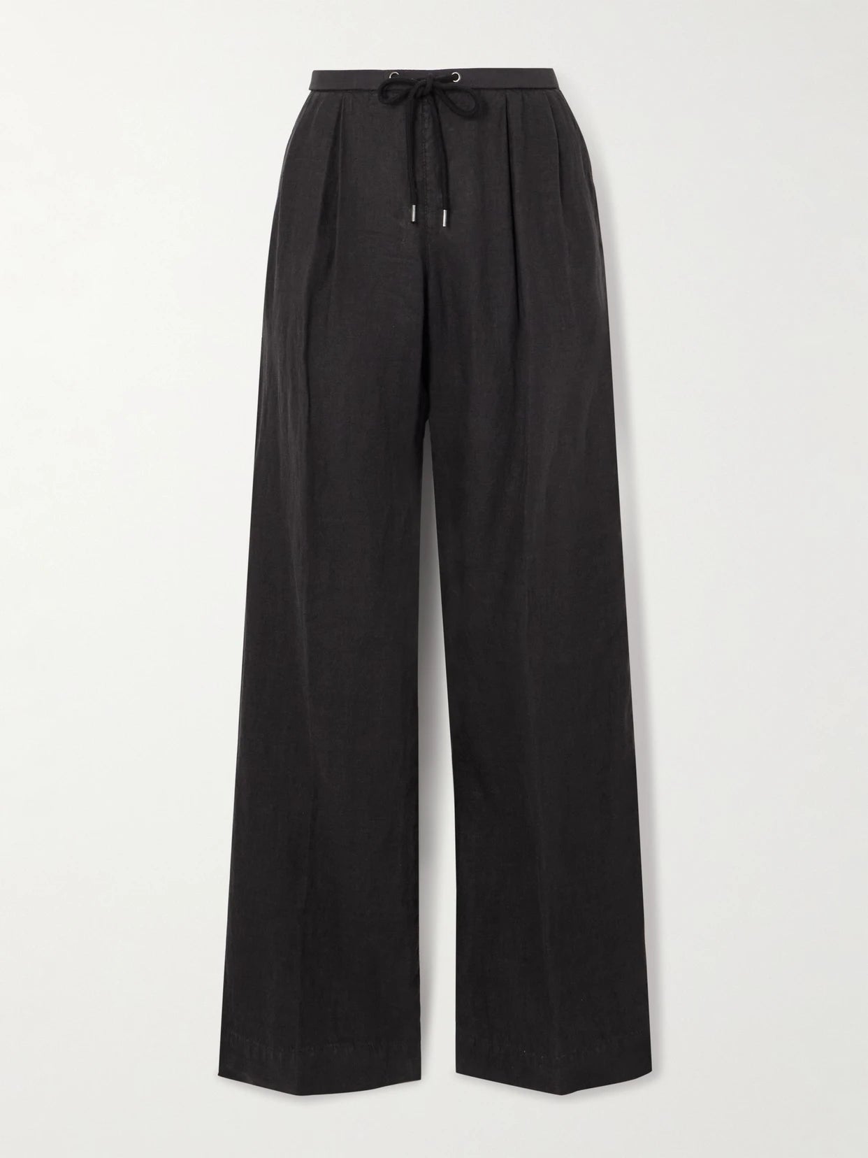 Pleated Linen Wide-leg Pants