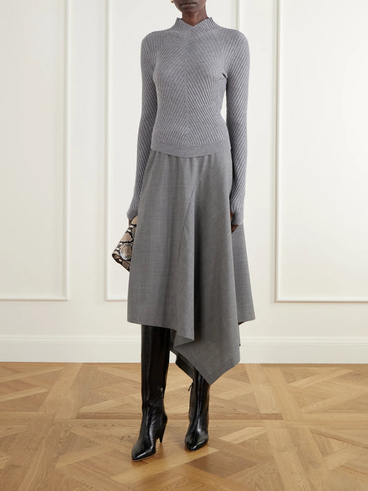 Image of Boots. Product name - Maverick 80 Leather Knee Boots in Black colour by brand - Victoria Beckham