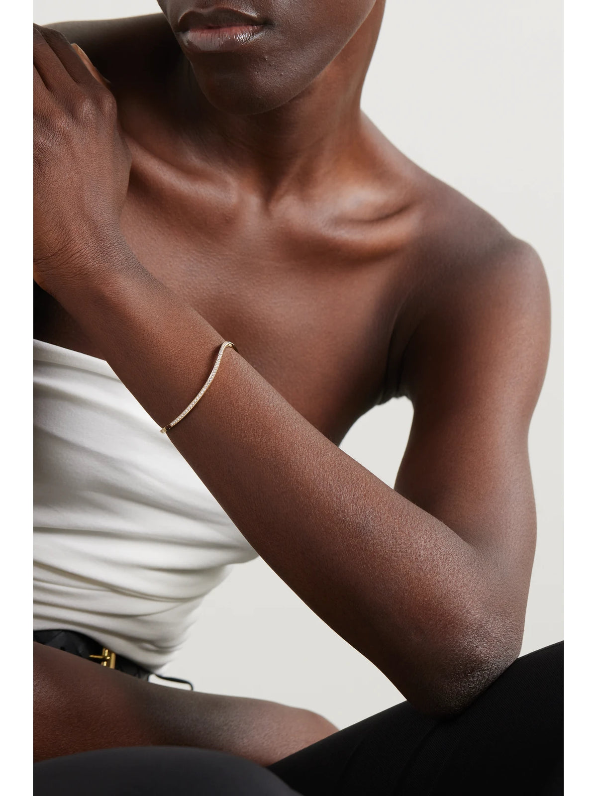 Image of Bracelets. Product name - D'ocean 18-karat Gold Diamond Bracelet in Multi colour by brand - Sophie Bille Brahe