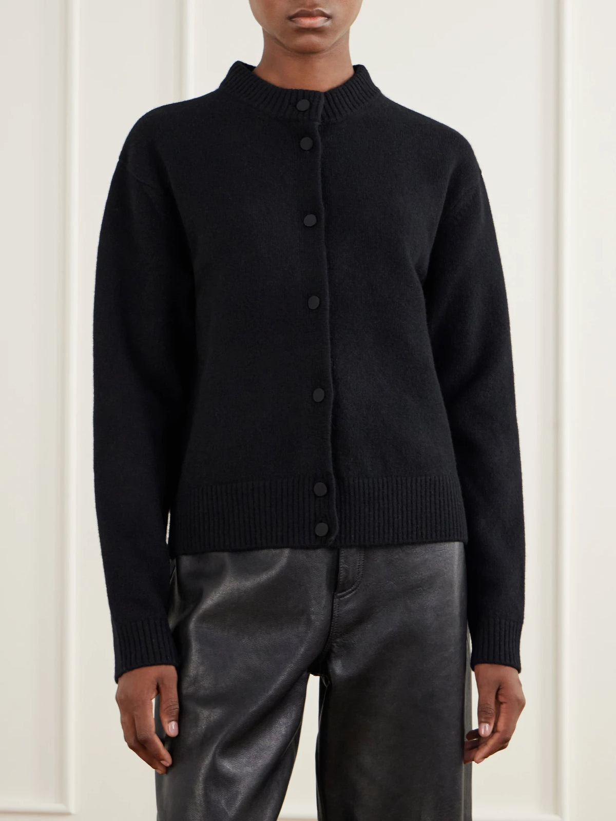 RÓHE Calf Hair-trimmed Wool-blend Cardigan