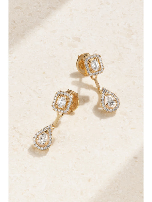 My Twin Toi & Moi 18-karat Gold Diamond Earrings