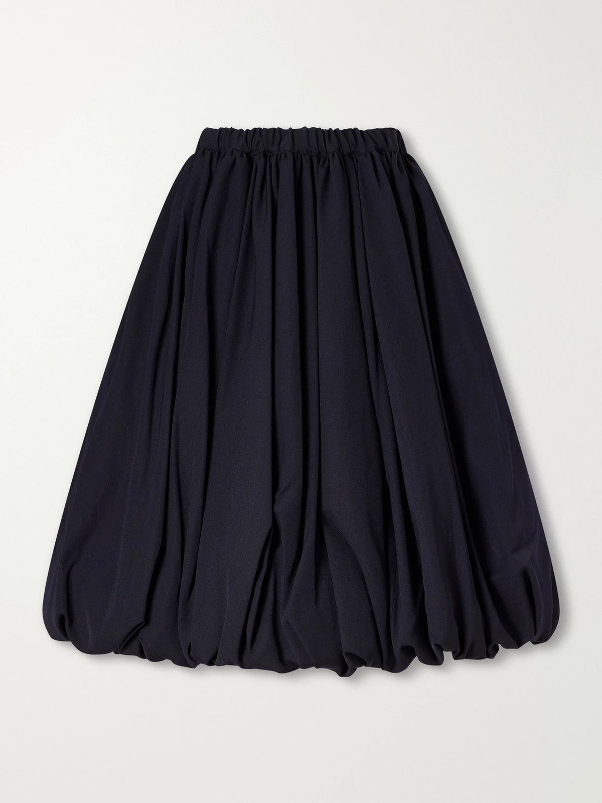 Comme des Garçons GIRL Gathered Wool-gabardine Midi Skirt