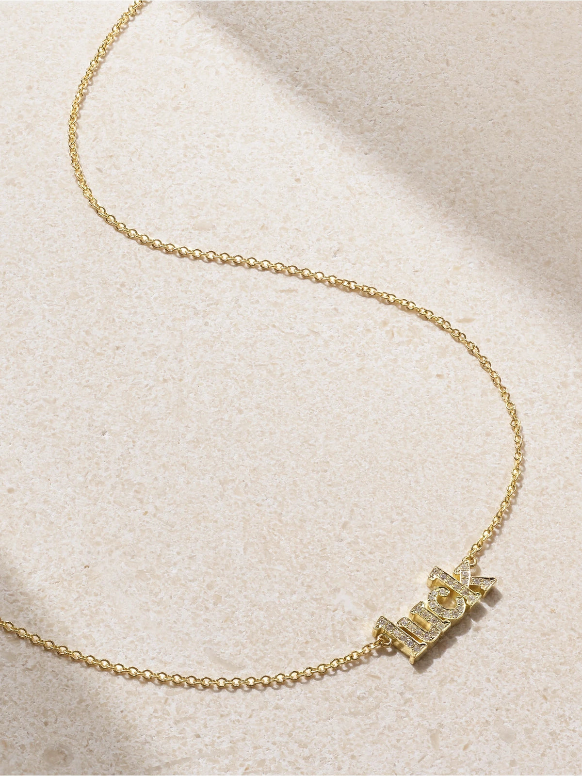 Luck 18-karat Gold Diamond Necklace