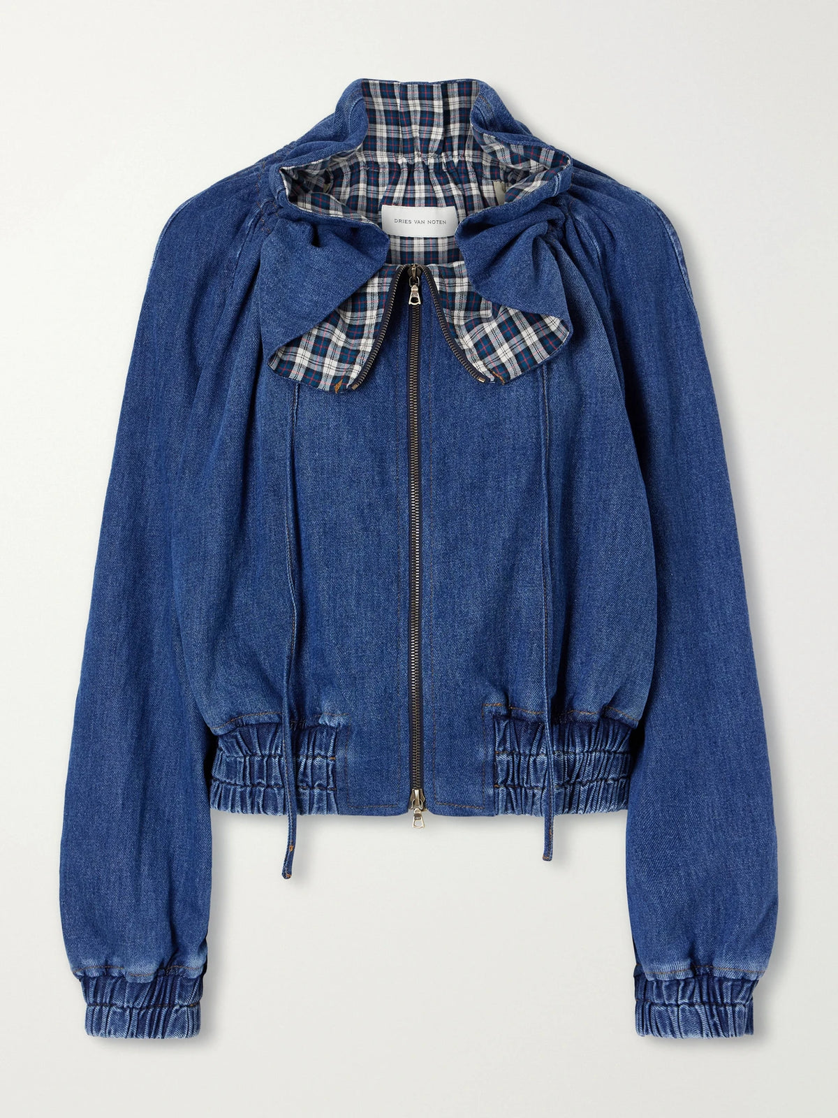 Dries Van Noten Gathered Denim Jacket