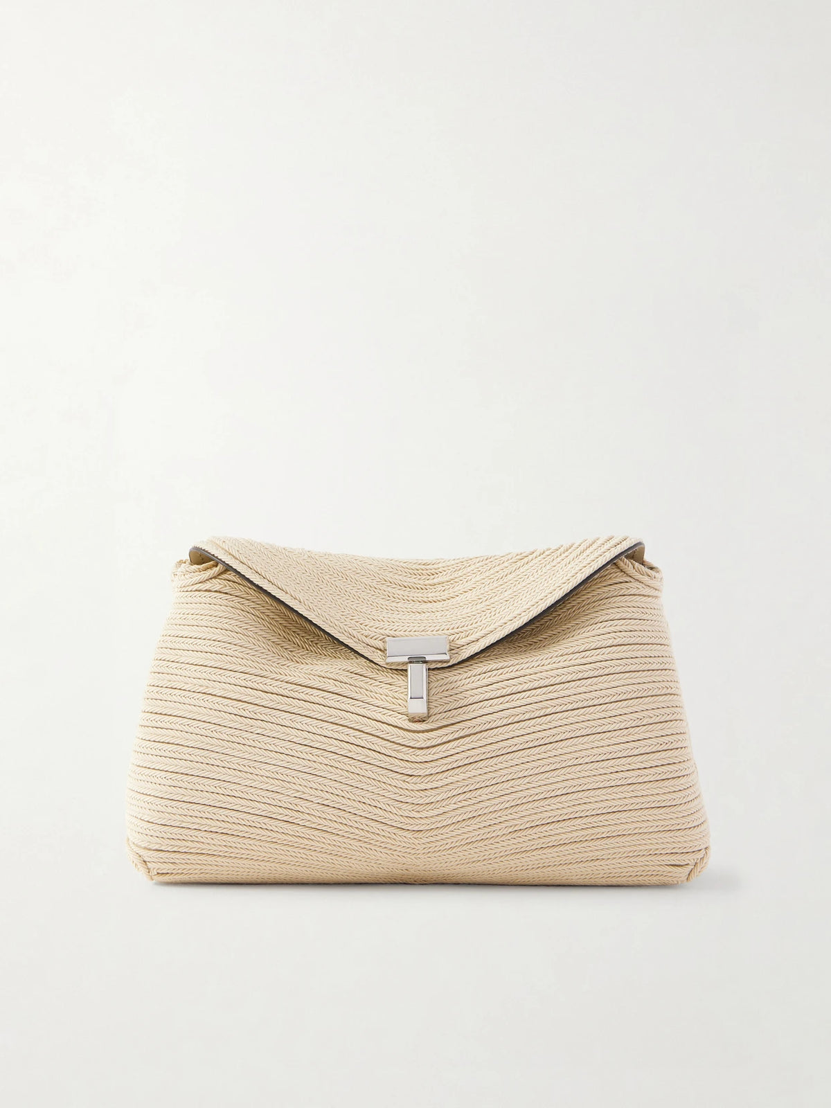 T-lock Mini Woven Clutch