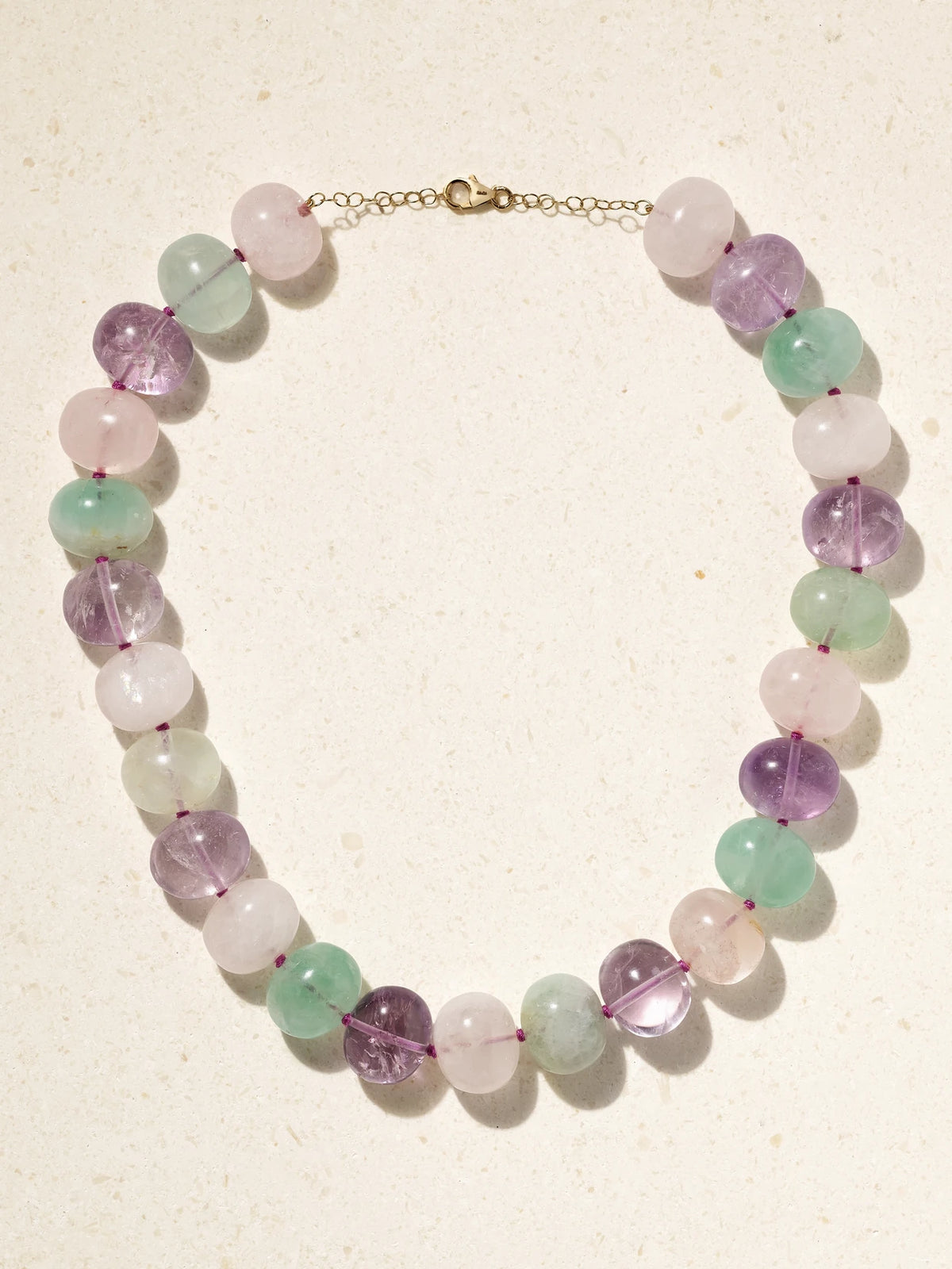 Xl Gold Quartz Necklace