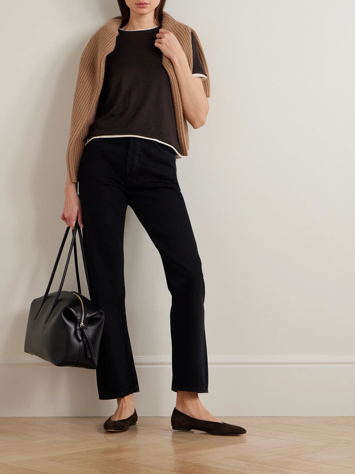 Image of Jeans. Product name - '90s Pinch Waist High-rise Straight-leg Recycled Jeans in Black colour by brand - AGOLDE