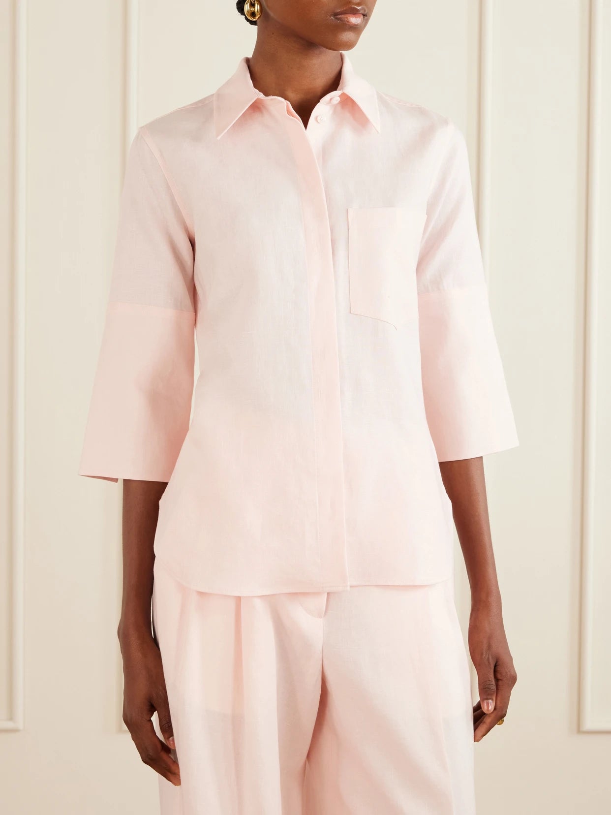 Linen-canvas Shirt