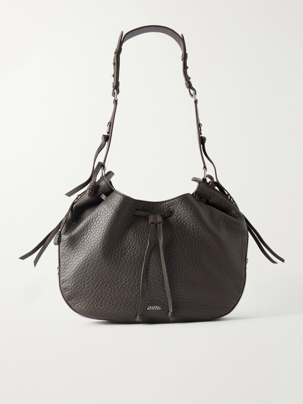 Bolton Tasseled Textured-leather Shoulder Bag