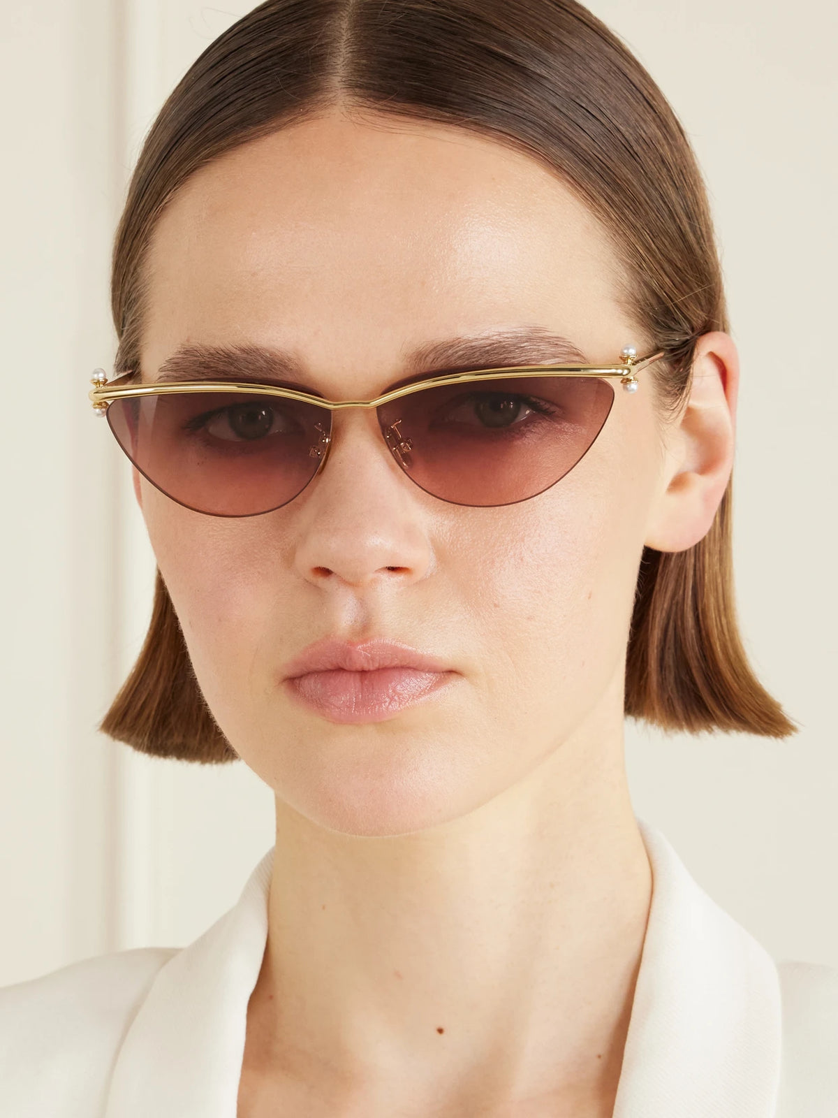 Image of Sunglasses. Product name - Diortribales B2u Cat-eye Gold-tone Sunglasses in Multi colour by brand - DIOR Eyewear