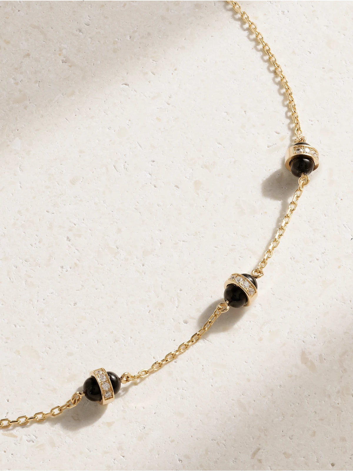 Atoms 18-karat Gold, Enamel And Diamond Necklace