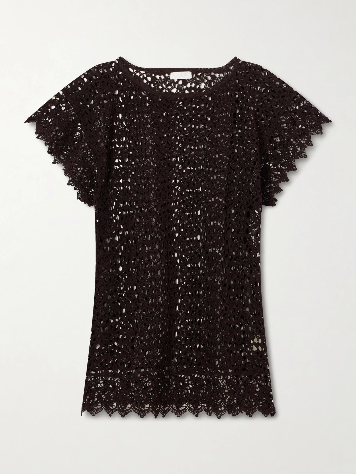 Kristina Crocheted Cotton Mini Dress