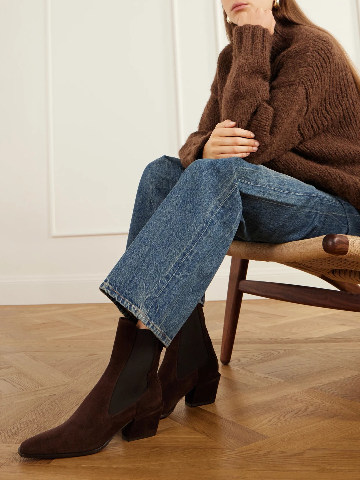 Bettina Suede Ankle Boots