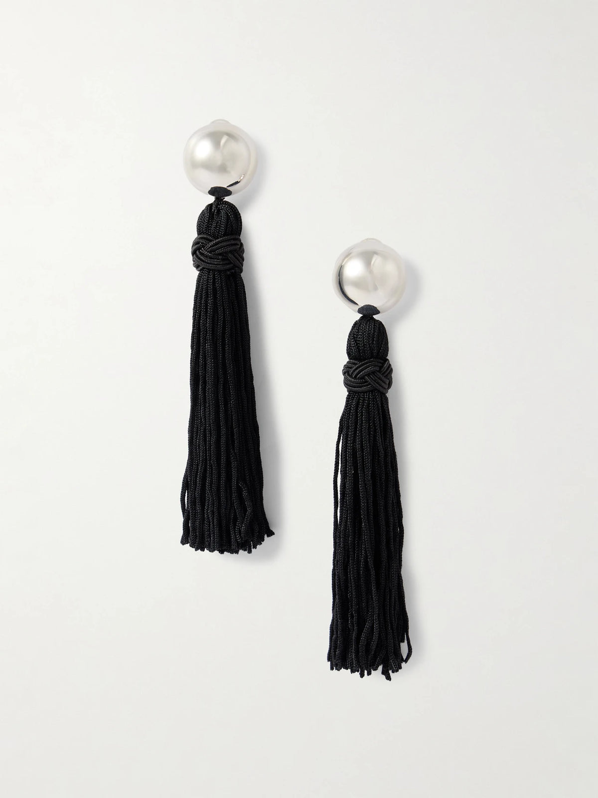 Venetian Tasseled Silver Earrings