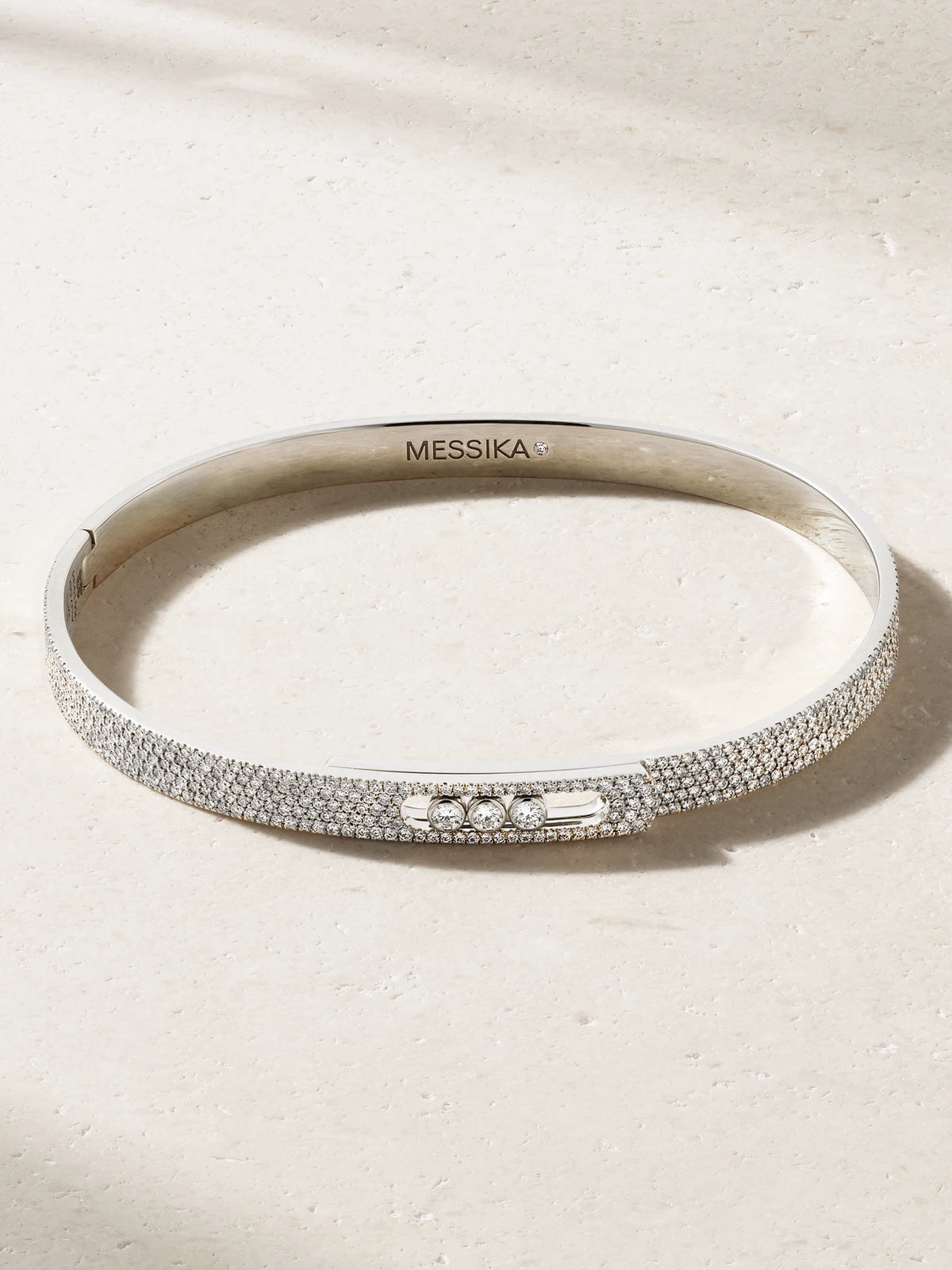 Move Noa 18-karat White Gold Diamond Bangle