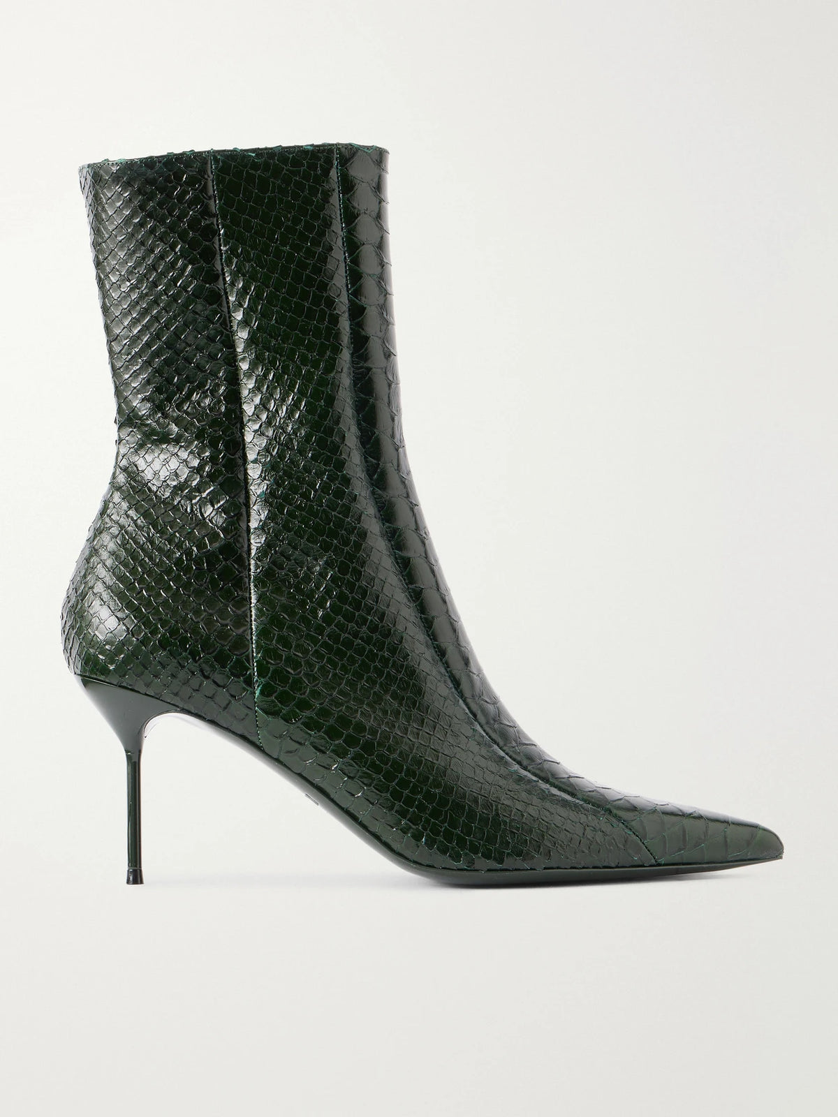 Paris Texas Lidia 70 Snake-effect Leather Ankle Boots