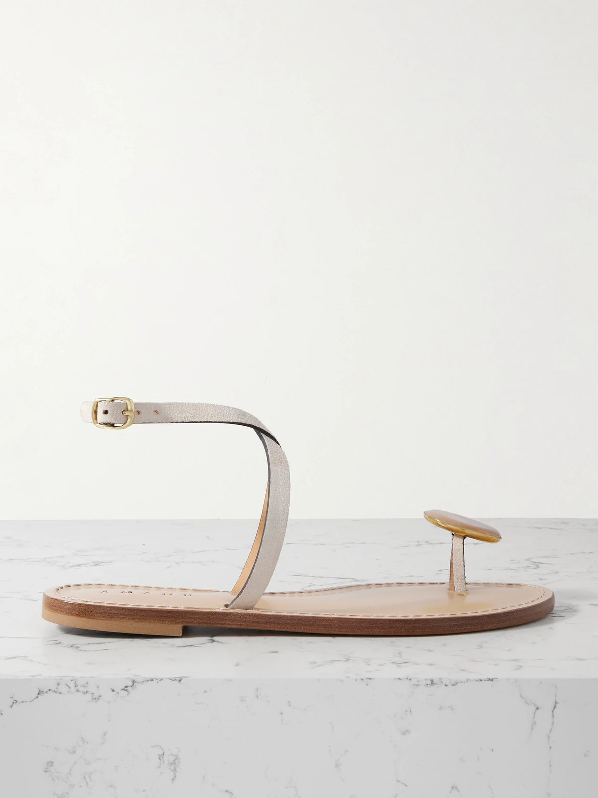 The Kigali Embellished Suede Sandals