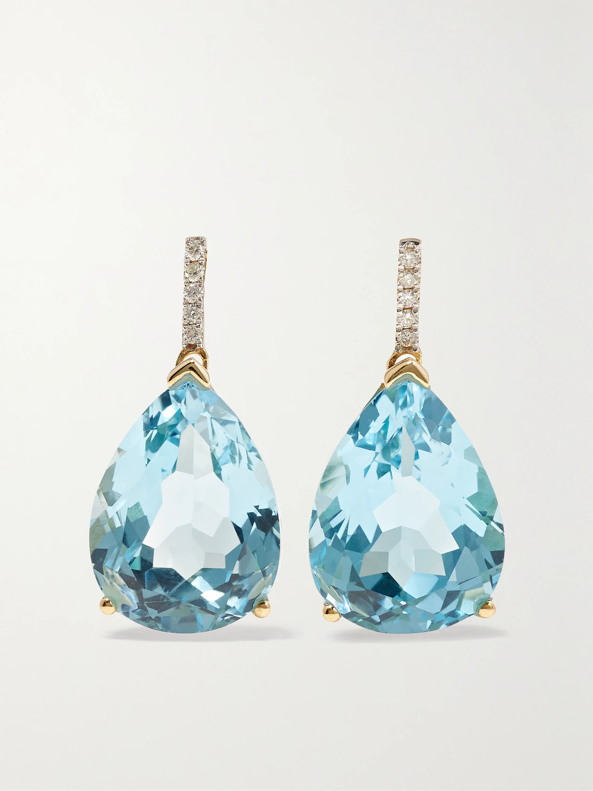 14-karat Gold, Topaz And Diamond Earrings