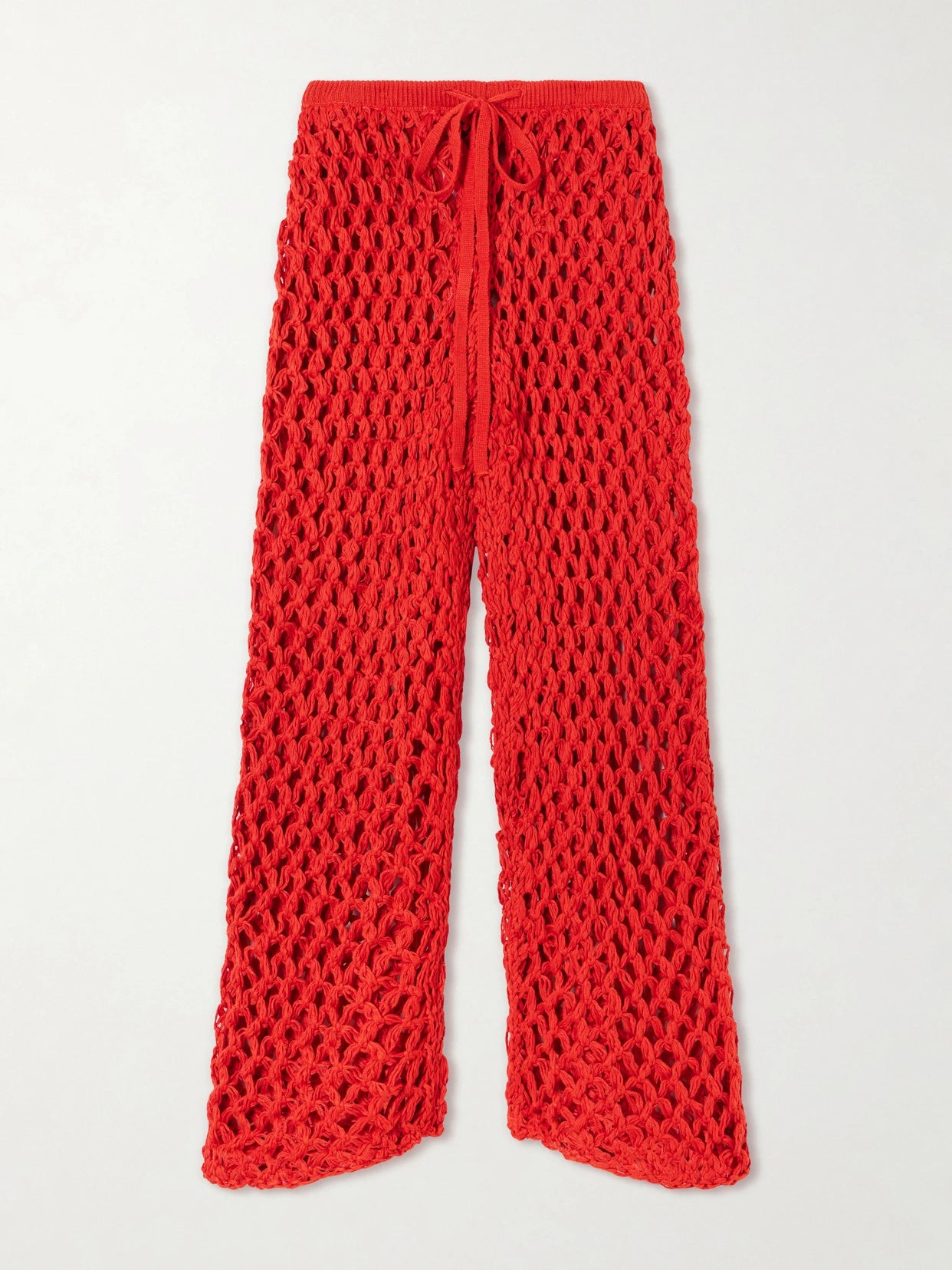 Clara Crocheted Straight-leg Pants