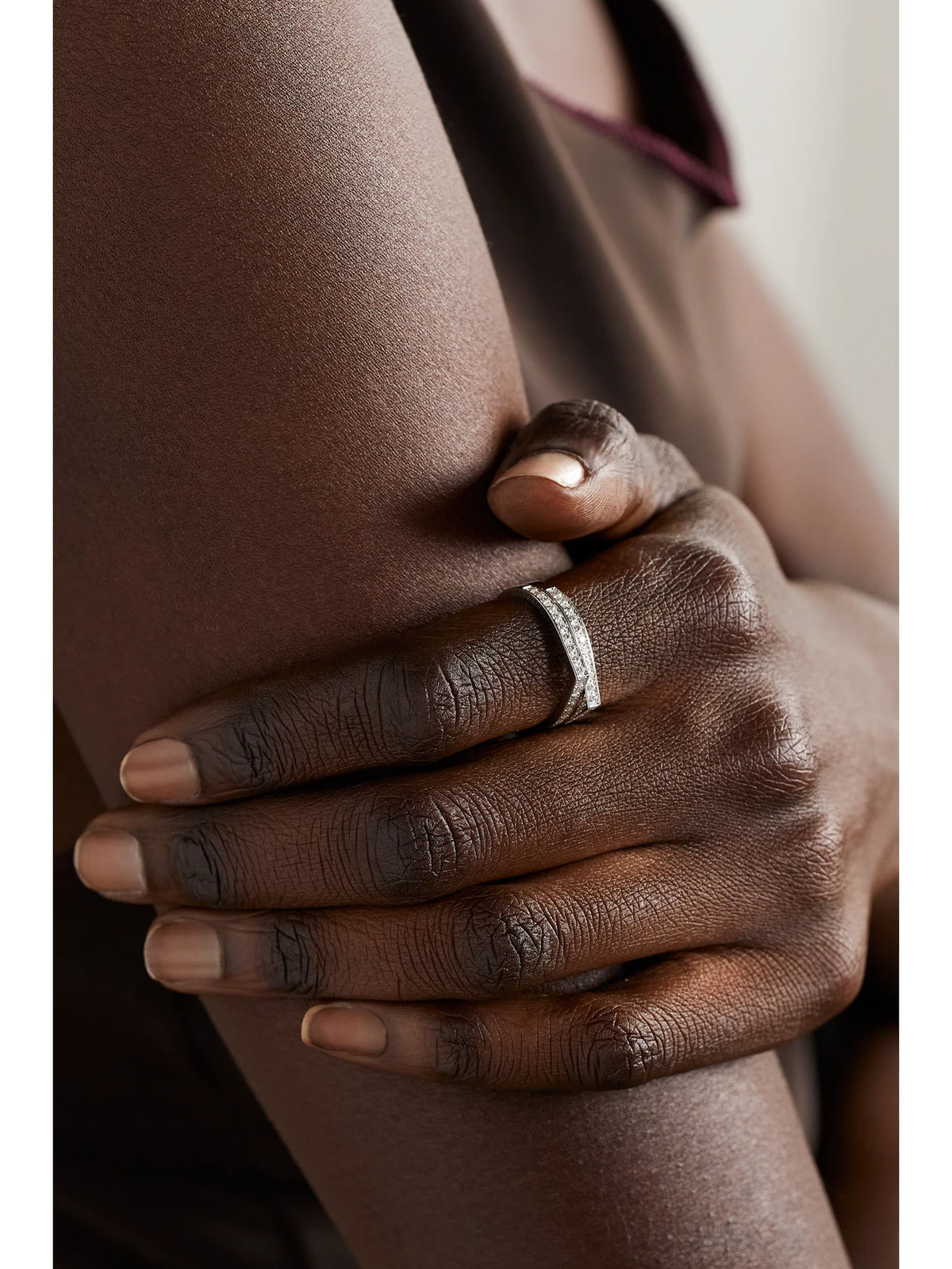 Image of Rings. Product name - Antifer 18-karat White Gold Diamond Ring in Silver colour by brand - Repossi