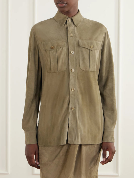Ralph Lauren Collection Landry Suede Shirt