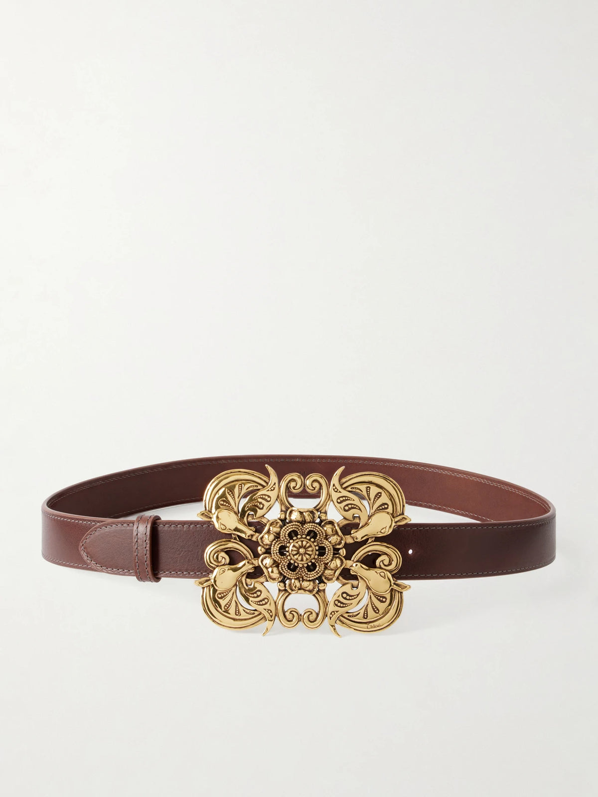 Chloé Modern Talisman Embellished Leather Belt