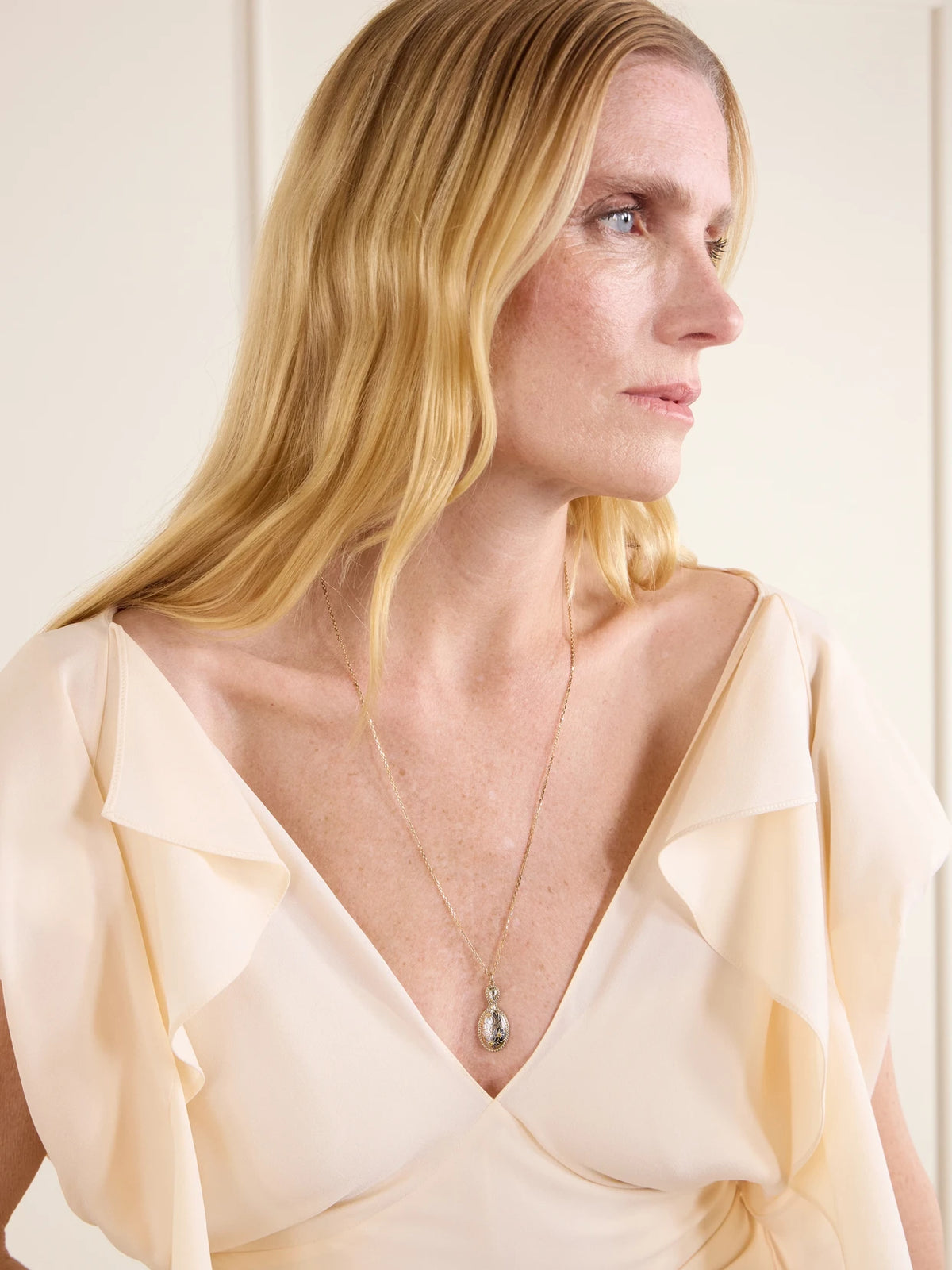 Image of Necklaces. Product name - Joli Miroir 18-karat Yellow And White Gold Citrine Necklace in Multi colour by brand - Yvonne Léon